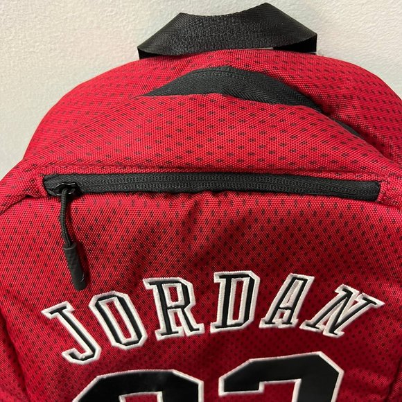 Nike Air Jordan 23 Chicago Bulls Jumpman Laptop Large Backpack Bag - Picture 2 of 8